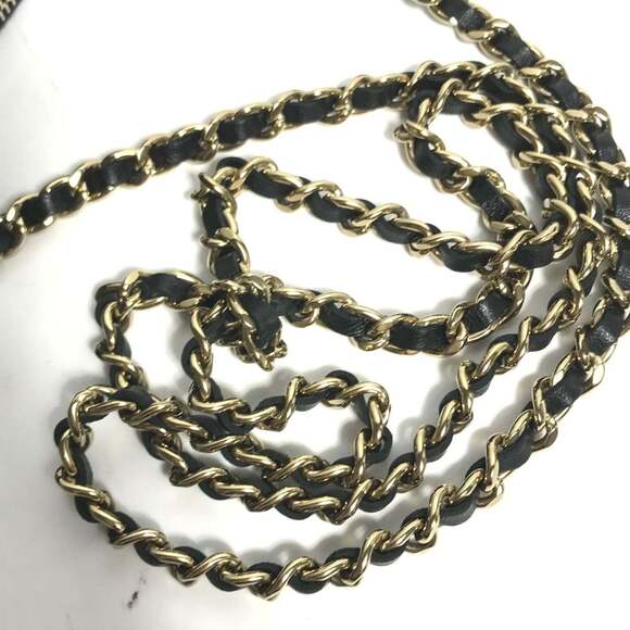 CHANEL Authentic Black Lambskin Leather Logo Wallet - Picture 7 of 16